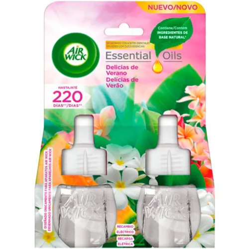 Ambientador Eléctrico Delícias de Verão Recarga, 2x19ml Air Wick